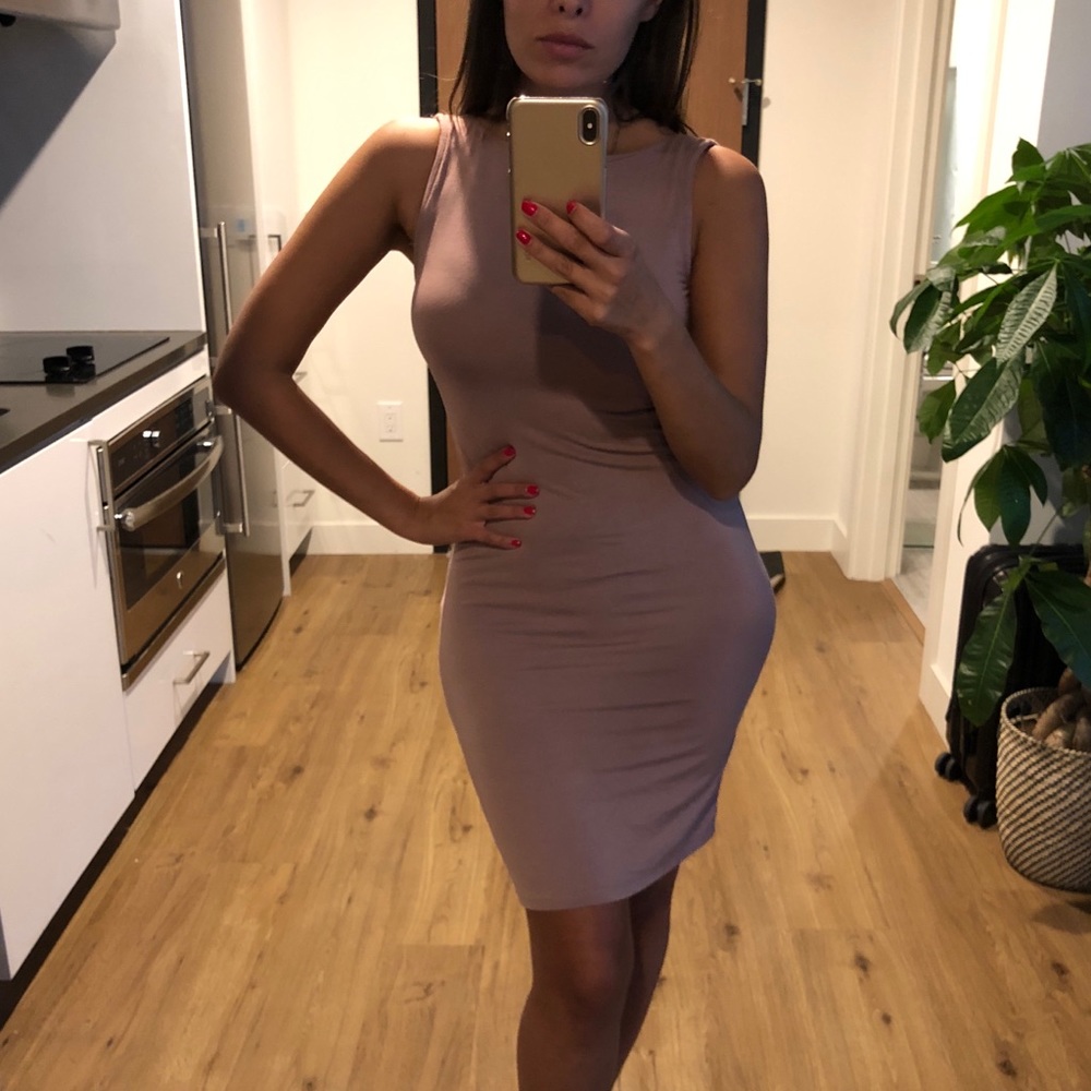 ASOS Petite Bodycon Dress with Embellished Back